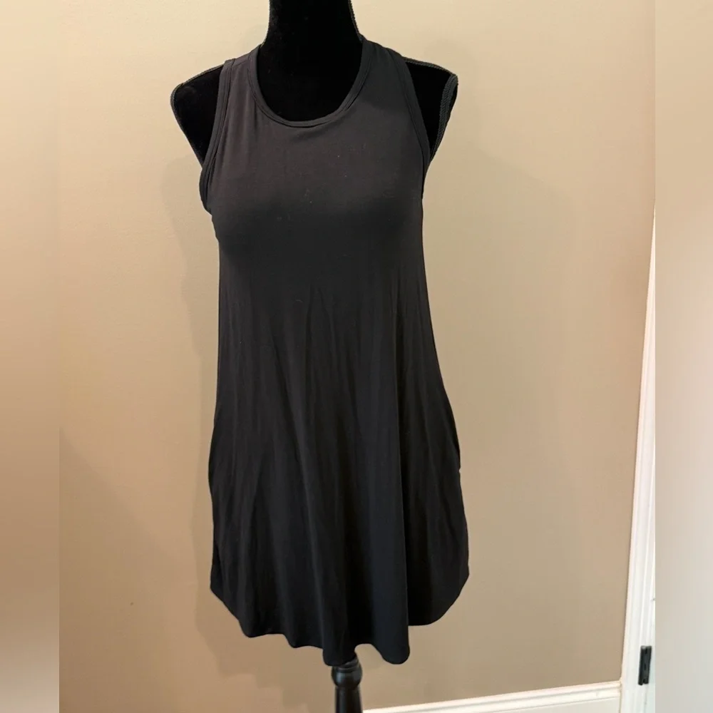 Women’s SHEBIRD The Tunic Tank Bra Dress- Black. Size 3 (US Size 6) - Picture 2 of 7